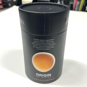 Nespresso Origin Collection 2 Espresso Coffee Cups Set, White Porcelain w/box